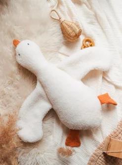High-pile fleece cuddly goose plush