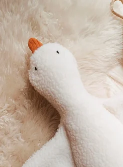 High-pile fleece cuddly goose plush