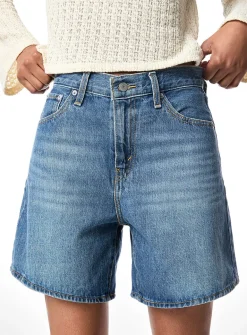 High-rise wide-leg short
