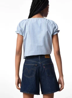 High-rise wide-leg short