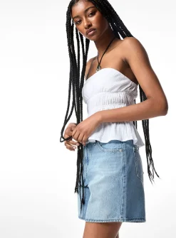 High-rise wide-leg short