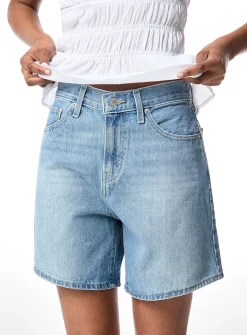 High-rise wide-leg short
