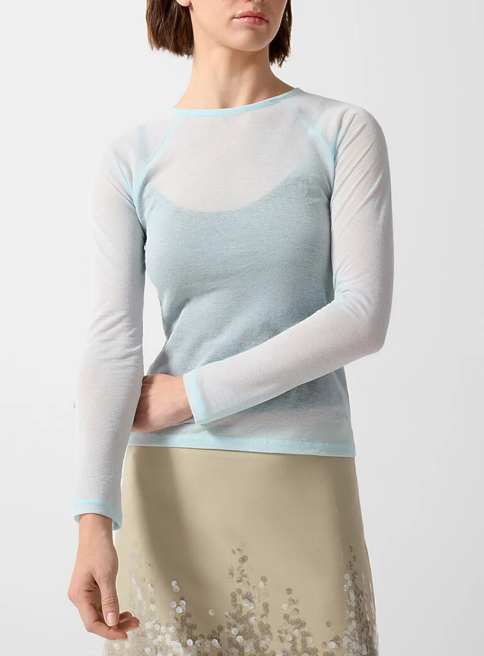 Hiro sheer raglan T-shirt