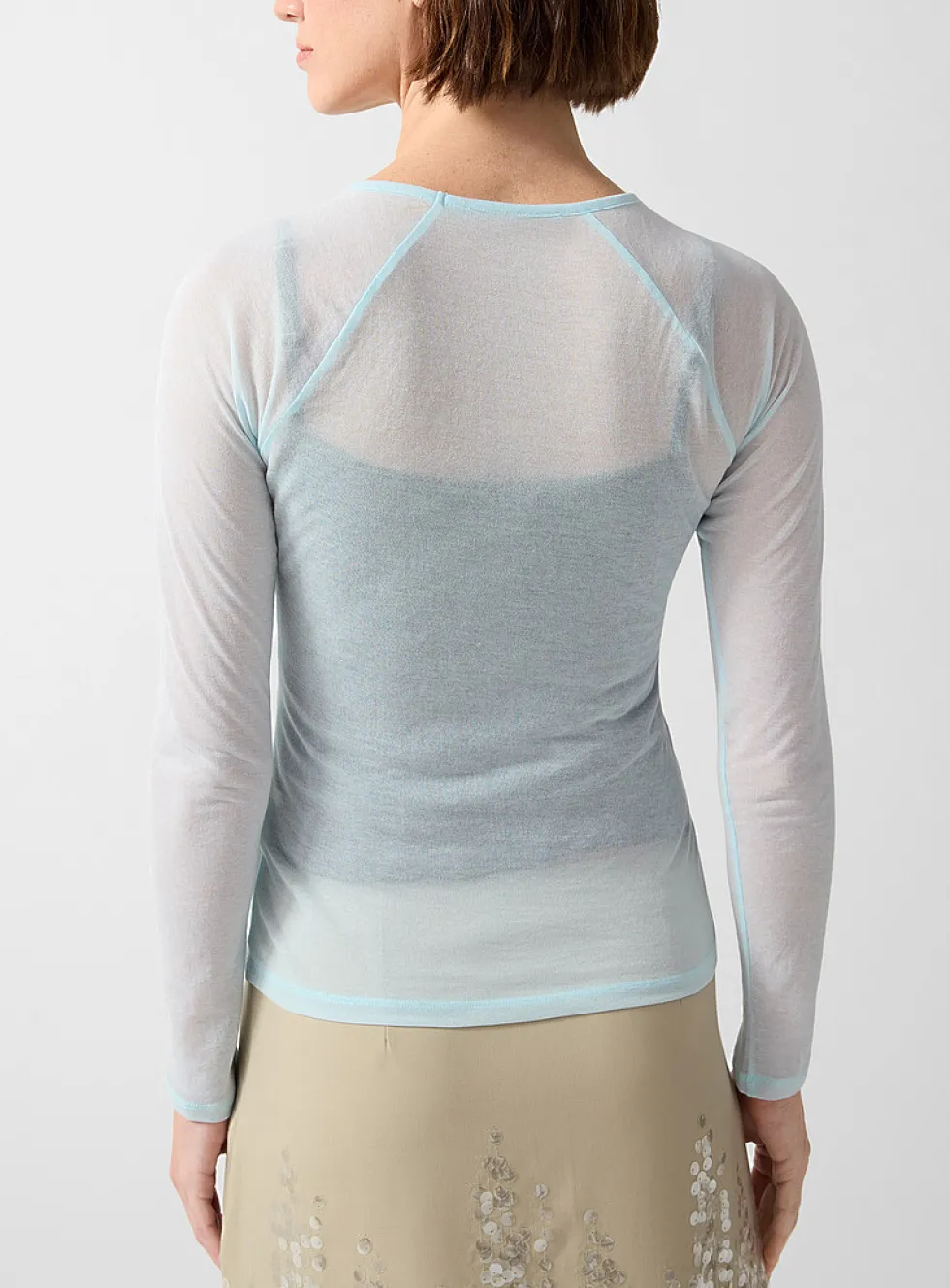Hiro sheer raglan T-shirt