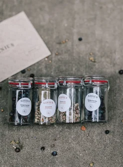 Homemade gin herbs