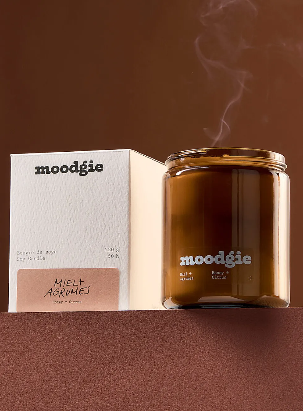 Honey & Citrus scented candle