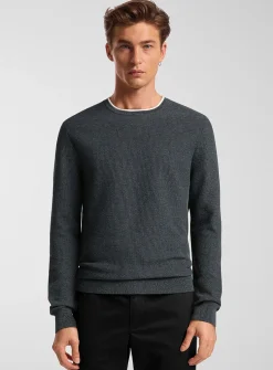 Honeycomb knit sweater