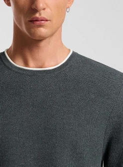 Honeycomb knit sweater