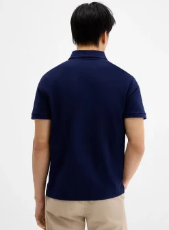 Honeycomb textured polo