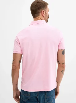 Honeycomb textured polo