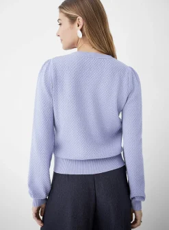 Honeycomb textured sweater