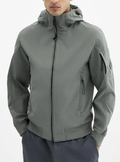 Hooded soft shell jacket