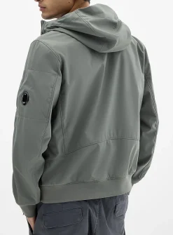 Hooded soft shell jacket