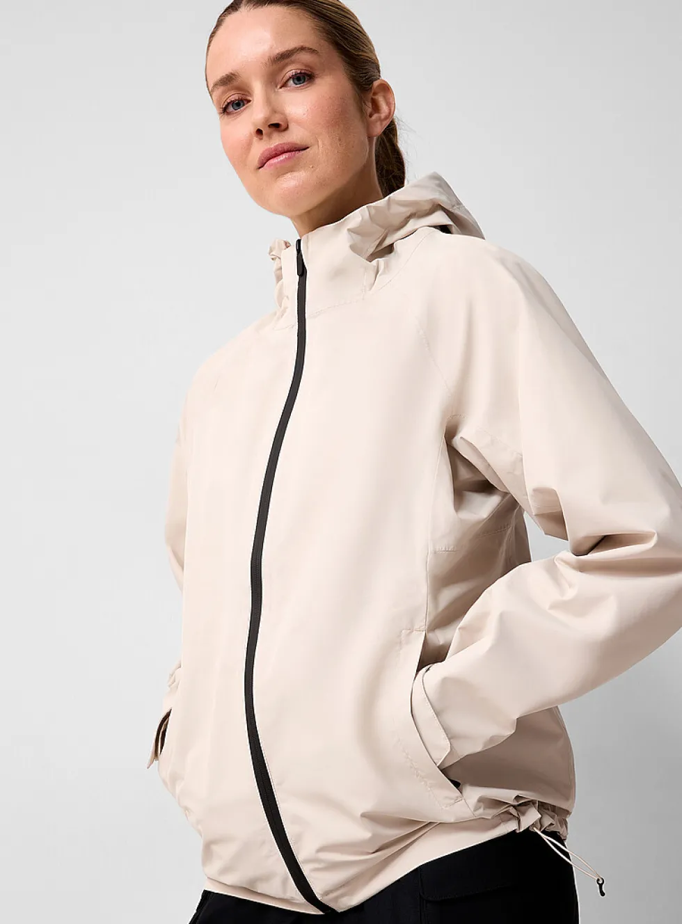 Hooded waterproof jacket