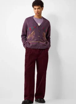 Horse jacquard cardigan