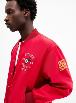 Horsepower satiny bomber jacket
