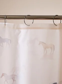 Horses shower curtain