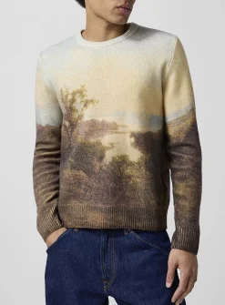 Hudson River Scene wool and cashmere sweater