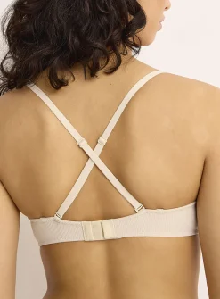 Hydra ribbed plunge bra