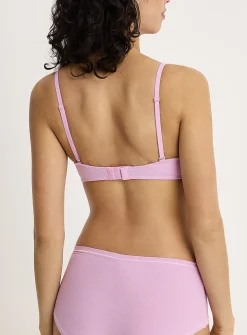 Hydra ribbed plunge bra