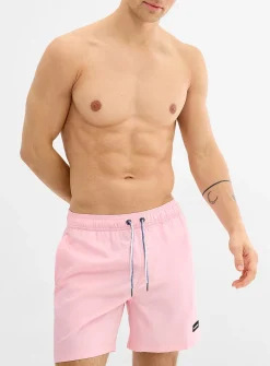 Hydro-reactive pattern stretch swim trunk