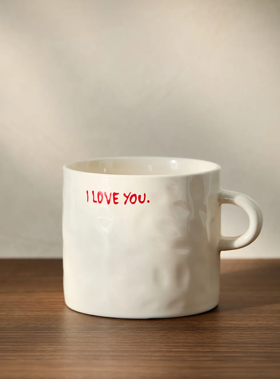 I Love You embossed mug