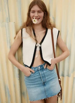 Icon denim miniskirt