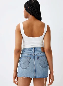 Icon denim miniskirt