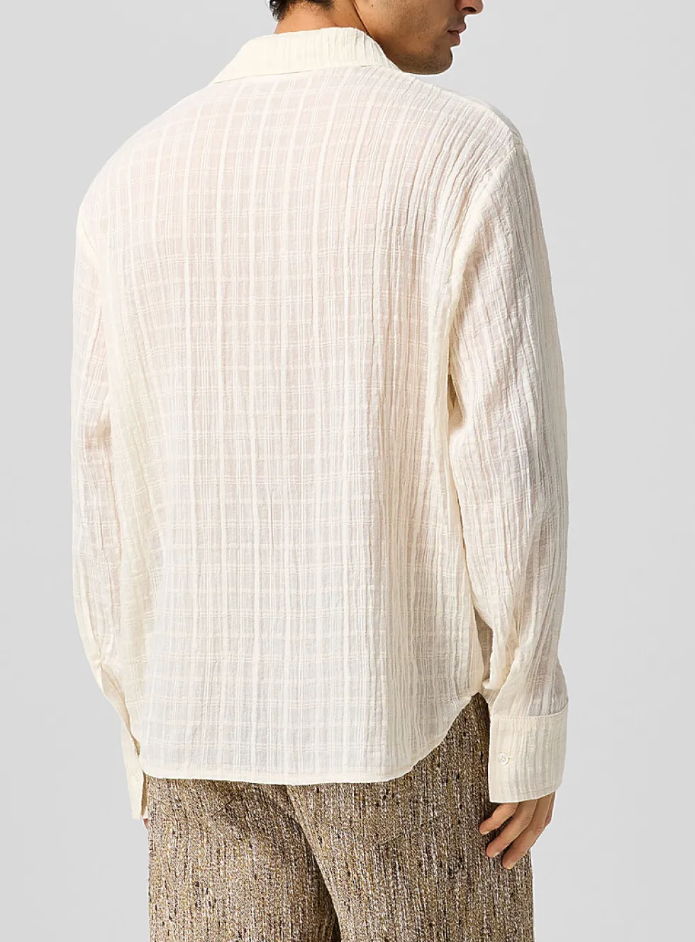 Ignacio textured plaid shirt