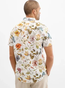 Illustrated floral shirt
