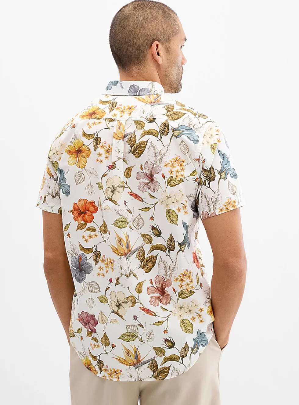 Illustrated floral shirt