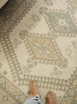 Iman ancient geometry handcrafted rug