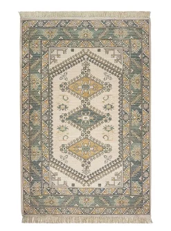 Iman ancient geometry handcrafted rug