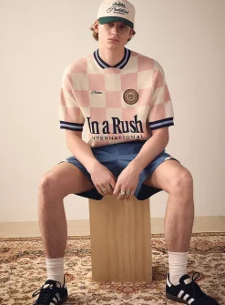 In a Rush checkerboard sweater