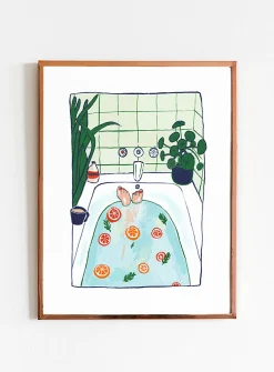 In My Bath art print