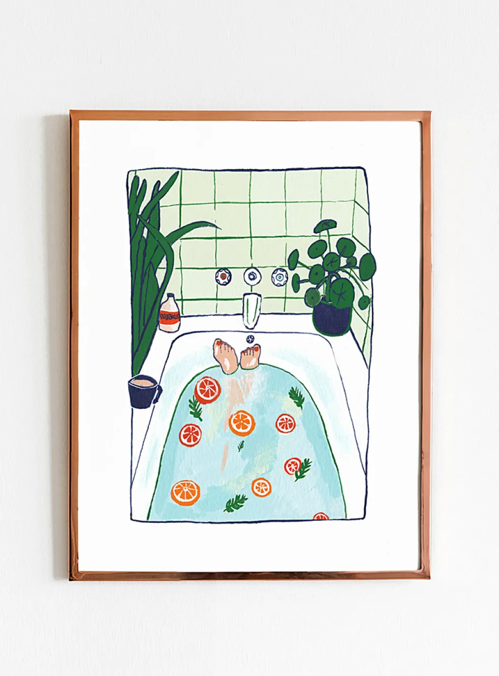 In My Bath art print