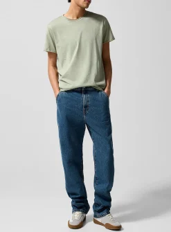 Indigo baggy jean