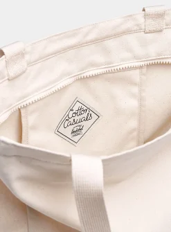 Inga solid zip tote