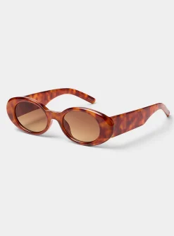 Ingrid oval puffy sunglasses