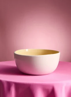 Inner 3D dumpling large white bowl