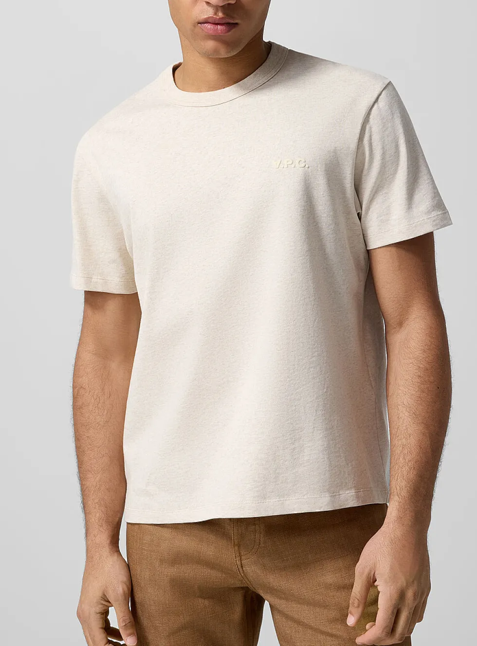 Inverted logo heathered T-shirt