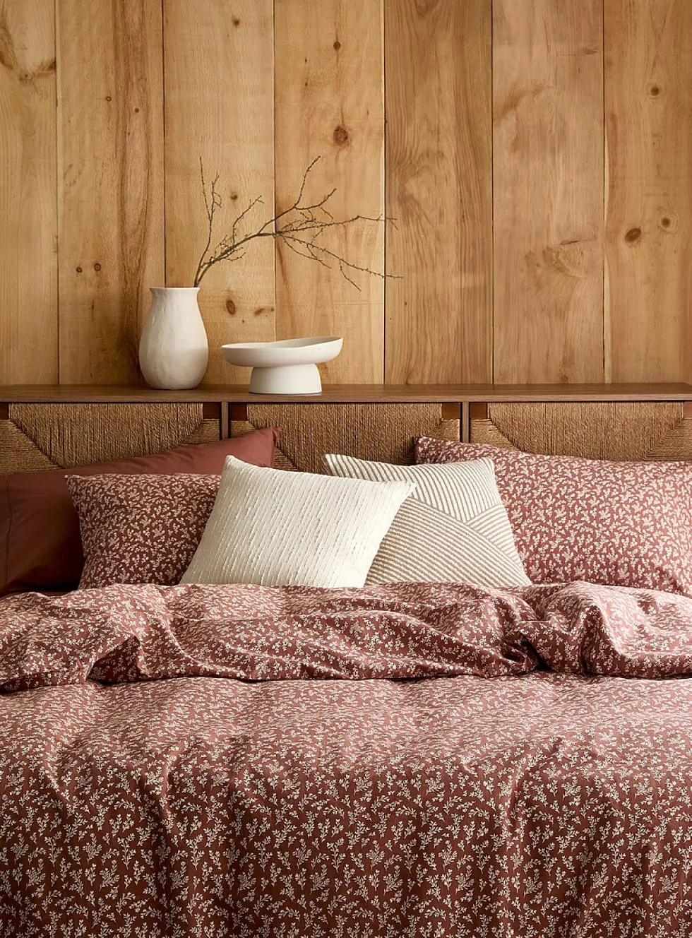 Inviting foliage duvet cover set