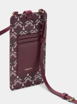 Iphis burgundy phone clutch