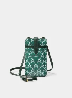 Iphis emerald phone clutch