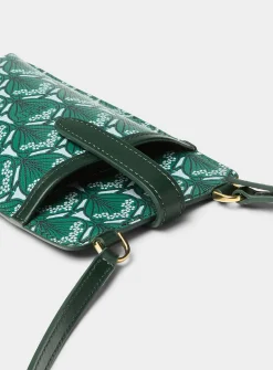 Iphis emerald phone clutch