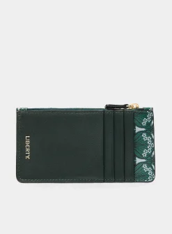 Iphis emerald zipped card holder