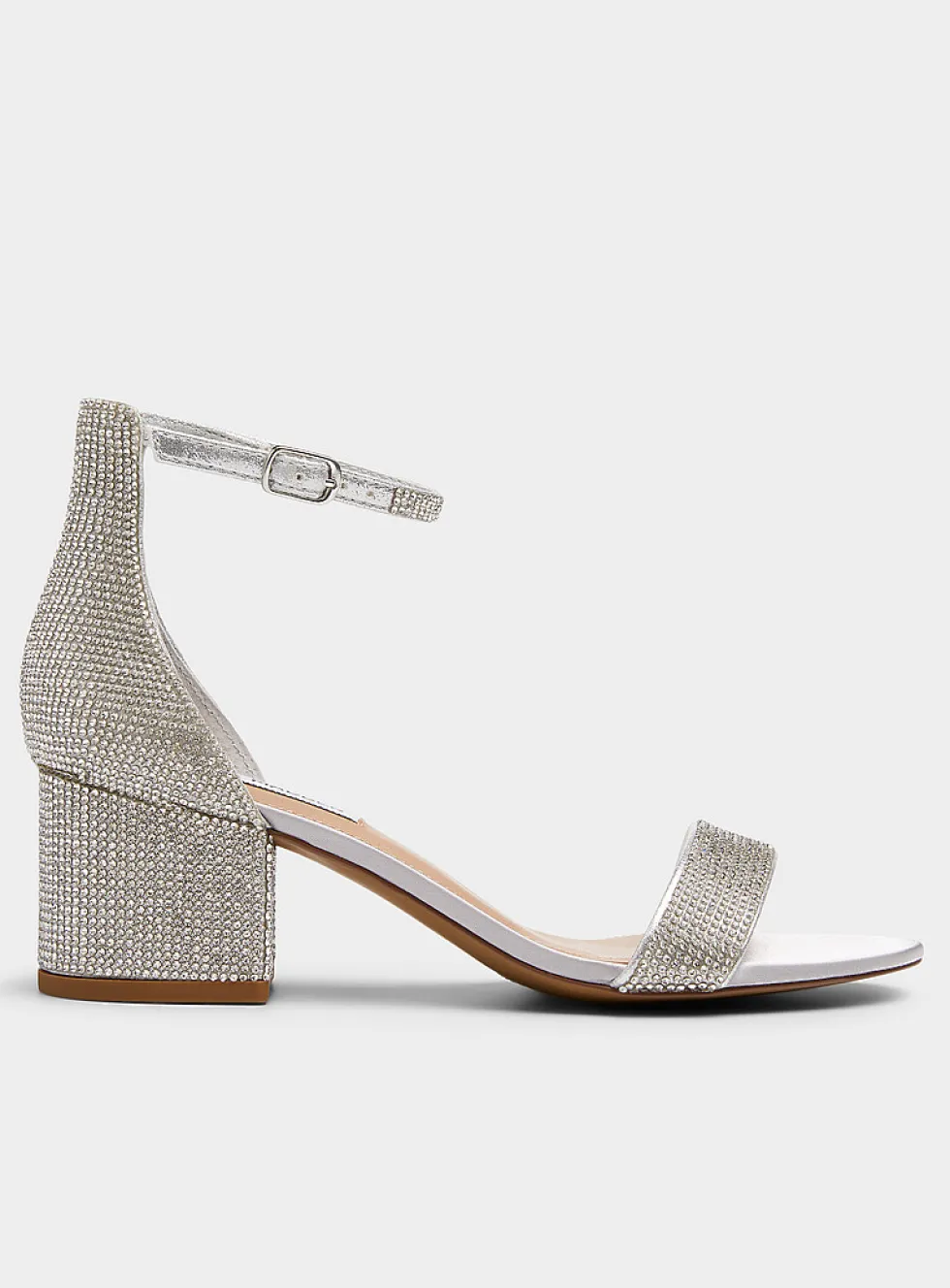 Irene sparkling block-heel sandals