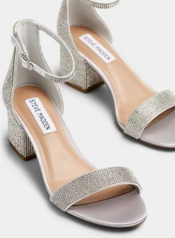 Irene sparkling block-heel sandals