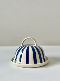 Irregular lines butter dish