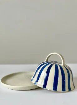 Irregular lines butter dish